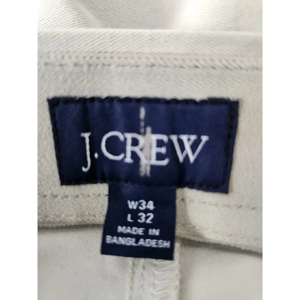 NWT J. Crew 484 Slim-Fit Tech Pant Savannah Sand  34/32